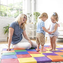 ECR4Kids SoftZone Patchwork Activity Mat, Folding Playmat, Assorted by TinyTreasures Baby Boutique