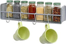 Simple Houseware Wall Mounted Spice Rack, Silver, Set of 2 by CozyNest Decor