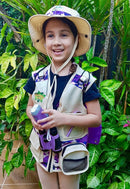 Adventure Kidz - Outdoor Exploration Kit, Children’s Toy Binoculars with Case, Flashlight, Compass, Fox Whistle, Magnifying Glass, Backpack. Great Kids Set for Camping, Hiking, STEM, Pretend Play. by TinyTreasures Baby Boutique