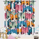 Cat Curtain Panels for Girls - 2Pcs Cat Blackout Curtains for Girls Bedroom, 84W x 84L by TinyTreasures Baby Boutique