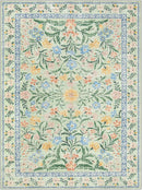 Wonnitar Machine Washable Area Rugs 9x12, Soft Sage Green Floral Rug for Living Room Bedroom, Ultra-Thin Large Foldable Boho Carpets for Playroom Classroom Dining Room by TinyTreasures Baby Boutique
