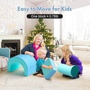 Lischwert Foam Climbing Blocks, Soft Climbing Toys for Toddlers, 5 Pieces Crawl and Climb Foam Playset with Foldable Block and Tunnel, Indoor Climber Activity Play Set for Kids Age 1+ by TinyTreasures Baby Boutique