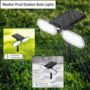 Luwint 2 Packs Outdoor Solar Lights Landscape Wall Spotlights Adjustable Angle Auto Motion Lights Waterproof with Motion Sensor Security Wall Lights for Garden Yard Driveway Porch by GreenHaven Gardens