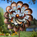 Wind Spinners for Yard and Garden Large, 84 Inch Wind Spinners Outdoor Metal, Wind Sculptures & Spinners Birthday Gifts for Family or Friends(Classical Flower) by CozyNest Decor