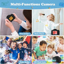 Kids Camera,HD Digital Video Camera,Childrens Toys for 3 4 5 6 7 8 9 Year Old Boys/Girls,Selfie Camera for Kids,Christmas Birthday Gifts with 32GB SD Card (Black) by TinyTreasures Baby Boutique