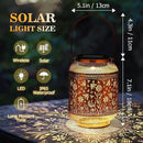 Solar Lanterns Outdoor Waterproof, Bee Garden Decor Hanging Lights, Metal Solar Lantern for Yard, Patio, Lawn, Pathway, Birthday & Gardening Gifts for Women, Mom, Grandma by GreenHaven Gardens