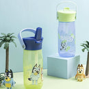 Zak Designs Harmony Bluey Water Bottle for Travel or At Home, 18oz Recycled Plastic is Leak-Proof When Closed with Straw Lid and Carry Handle, 2-Pack (Bluey and Bingo) by TinyTreasures Baby Boutique