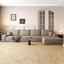 136" Sectional Couches for Living Room Modern Modular Sofa with L-Shape Couchs Upholstered Boneless Couch Deep Seat Sectional Couch with Chaise (Camel, Right Facing Chaise+3Seaters) by CozyNest Decor