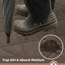 BEQHAUSE Dirt Trapper Door Mat 24" x 60", Doormat Non-Slip Entryway Rugs Washable, Dog Door Mat Stain Resistant and Absorbent Welcome Floor Mat for Front Back Door, Muddy Wet Shoes & Paws, Light Brown by CozyNest Decor