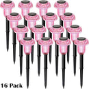 Halloween Solar Lights Outdoor 16 Pack Pink Purple LED Waterproof Mushroom Outside Lights for Yard Garden Patio Pathway Walkway Landscape Halloween Decorations by CozyNest Decor