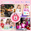 Baby Ball Pit for Toddler with 50 Balls, Pop Up Princess Tent with Star Lights for 1 2 3 Year Old Birthday Gift, 12-18 Months Baby Girl Toys with Carrying Bag, Indoor&Outdoor Play Tent for Kids by TinyTreasures Baby Boutique