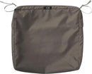 Classic Accessories Ravenna Seat Cushion, 21x21x3 Inch (Pack of 1), Dark Taupe 4 Sq Ft, Chair Seat Cushion by GreenHaven Gardens