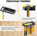 UNITEDPOWER Wall Mount Hand Tool Storage Set, Screwdriver Organizer, Pliers Holder, Hammer Rack, Metal Hardware Tray for Garage Workshop Workbench - 4 Pack by GreenHaven Gardens