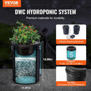 VEVOR DWC Hydroponics Grow System, Hydroponic Growing System with Top Drip Kit, Deep Water Culture 5-Gallon 2 Buckets, with Air Pump, Air Stones and Water Level Device for Leafy Vegetables by GreenHaven Gardens
