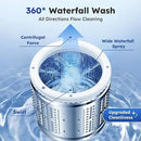 Compact Top-Load Washing Machine, Full-Automatic 1.5 Cu.ft Washer with 10 Water Levels & 8 Wash Programs for Apartment, Home, Dorm and RVs by CozyNest Decor