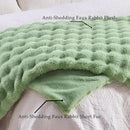 BENVWE Fluffy Faux Fur Throw Blanket for Couch, Soft Plush Thick Cozy Fuzzy Luxury Minky Bubble Blanket for Home Living Room Decor Gift for Women, Sage Green, 63" x 80", 1100GSM by CozyNest Decor