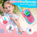 Vvinca Toys for 3-12 Year Old Girls, Rechargeable Walkie Talkies for Kids 22 Channels 2 Way Kids Walkie Talkie with Flashlight for Camping Hiking Indoor Outdoor 3 4 5 6-12 Boy Girl Birthday Gifts Pink by TinyTreasures Baby Boutique