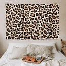 HZOHNAGO Leopard Print Tapestry Rustic Brown Leopard Wild Animal Printed Wall Tapestry Painting Wall Hanging for Bedroom Living Room Dorm 90" W x 60" H by CozyNest Decor