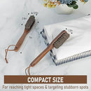 Takavu Horsehair Laundry Stain Brush Set (2 Pack) - Soft Bristle Spot Cleaner for Delicate Fabrics, Clothes Pre-Wash, Gentle Garment Care Tool by CozyNest Decor
