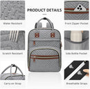 Diaper Bag Backpack for Women with Changing Pad, Baby Bag with Insulated Pockets Multifunctional Diaper Bags For Baby Girl Boy Waterproof Baby Bags For Boys Girls Maternity Bag Grey by TinyTreasures Baby Boutique