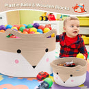 Large Baby Basket Toy Storage 3 Pack, (20"x13.8") Woven Baby Laundry Basket, Stuffed Animal Storage. by TinyTreasures Baby Boutique