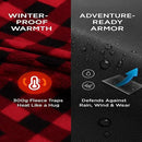 CITYBONFIRES The Chair Blanket™ Reversible Waterproof with Sherpa Lining – Portable Outdoor Cover for Camping, Sports & Patio – Folds into Carry Pouch with Strap - Buffalo Plaid by GreenHaven Gardens