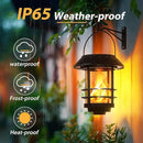 Otdair Solar Wall Lantern Outdoor, Flickering Flames Solar Sconce Lights Outdoor, Hanging Solar Lamps Wall Mount for Front Porch, Patio and Yard, 4 Pack by GreenHaven Gardens