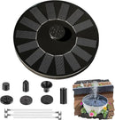 Solar Bird Bath Fountain Pump with 6 Nozzle and Anti-Collision Pole,1.4w Solar Powered Free Standing Floating Water Pump for Fish Tank, Pond, Pool, Garden and Outdoor by GreenHaven Gardens