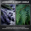 Lavender＆Cedar Candle, 9oz Scented Candle for Men, Scented Candles for Home, Soy Candle Gifts for Men, Personalized Blessing Minimalist Men's Scented Candle by CozyNest Decor