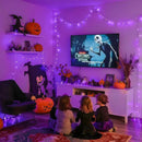 JMEXSUSS Connectable 100 LED Purple Halloween Lights Indoor, 8 Modes Plug in Purple Christmas String Lights Clear Wire, 33ft Christmas Tree Light Outdoor for Halloween Tree, Garden, Bedroom by GreenHaven Gardens