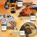 Auelife Fall Candle Set | 4 Pack Scented Candles for Home - Candle Gifts for Women Men, Soy Candles Home Scented | Autumn Fragrance of - Apple Pie/Cinnamon/Harvest/Wreath by CozyNest Decor