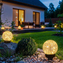 Beautyard Solar Globe Lights Outdoor USB Charged Garden Decor 3.94" Diameter 30LED 1000mAh Solar Globe Lights for Outdoor Indoor Mothers Day Gifts Holiday Decor(3.94'' Medium 4 Pack Warm White) by GreenHaven Gardens