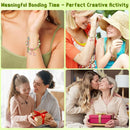 WaldyWop Crochet Kit for Beginners: 4 Flower Bracelets Knitting Kits for Adults Women w/Easy Yarn & Step-by-Step Video Tutorials - Wobbles Crochet Starter Kit for Kids Girls, Birthday Gift for Mom Kid by TinyTreasures Baby Boutique