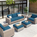 hyha Waterproof Couch Cushion Covers, Stretch Sofa Couch Seat Slipcover for Dog Washable, Non-Slip Waterproof Outdoor Cushion Covers for Patio Furniture Replacement (1 Piece for Large, Deep Teal) by CozyNest Decor