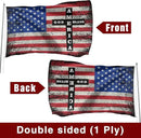 God Bless America Flag 3x5 ft, Double Sided Patriotic Usa Military Flag with Jesus and Cross for Outdoor House Yard Decorations, Patriotic Flag, Christian Gifts by GreenHaven Gardens