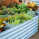 Vego garden Raised Garden Bed Kit, 17" Tall 10 in 1 Modular, Metal Planter Box for Vegetables, Flowers, Herbs, Sky Blue by GreenHaven Gardens