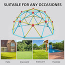 Climbing Dome, 10FT Jungle Gym with Swing for Kids 3 to 10 Outdoor Play Equipment, Supports 800lbs Toddler Play Set, Anti-Rust & Easy Assembly, Gift for Boys Girls (Yellow & Blue) by TinyTreasures Baby Boutique
