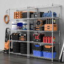 1250 lbs Steel Heavy Duty 5-Tier Utility Shelving Unit Steel Organizer Wire Rack for Home,Kitchen,Office,Chrome (13.7" D x 23.6" W x 62.4" H) by CozyNest Decor