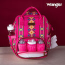 Wrangler Diaper Bag Backpack Aztec Travel Backpack Purses Western Multi-Function Baby Bags for Mom with Waterproof Insulated Pockets by TinyTreasures Baby Boutique
