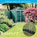 RAOOKIF 8 Inch Galvanized Garden Landscape Staples Stakes, 20/50/100/200Pcs Garden Metal Stakes, 11 Gauge Heavy Duty Ground Stakes for Decoration, Fence Stakes Lawn Stake, Fabric Pins (50, 8 Inch) by CozyNest Decor