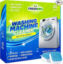 Washing Machine Cleaner Tablets – 25-Pack Deep Cleaning for Front Loader, Top Load & HE Washers – Helps Remove Odor-Causing Residues, Pet Hair & Hard Water Buildup – Septic Safe by CozyNest Decor