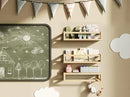 Upgraded Thick Floating Shelves - Multi-Use Wall-Mounted Bookshelves for Kids and Nursery, Ideal for Books, Toys, Spice Rack, Decor - NaturalWood by CozyNest Decor
