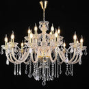 18-Light Double-Layer Crystal Chandelier for Living Room Gold Ceiling Pendant Light Fixtures with K9 Crystal Modern Luxury Lighting for Dining Room, Bedroom, Kitchen by CozyNest Decor