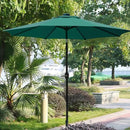 Sunnyglade 9' Patio Umbrella Outdoor Table Umbrella with 8 Sturdy Ribs (Dark Green) by GreenHaven Gardens