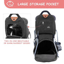 Wipha Baby Backpack Carrier, Toddler Carrier with Canopy, Adjustable and Safe Hiking Backpack for Baby(Creeper III-Black) by TinyTreasures Baby Boutique