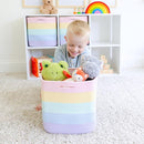 NaturalCozy Storage Cubes 11 Inch Cotton Rope Woven Baskets for Organizing, 3-Pack | Cube Storage Bin | Square Storage Baskets for Shelves Organizer, Classroom, Kids Toy Bins, Closet, Baby Nursery by TinyTreasures Baby Boutique