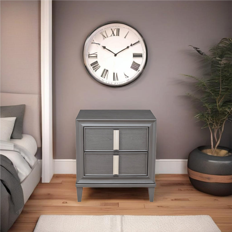 Lorraine Nightstand, Dark Grey