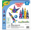 CreateOn Crayola Cosmic Magnetic Tiles, Building Set for Kids, Magnetic Building Toys for Kids, STEM Learning Toys for Boys and Girls Ages 3 and Up - 36-Pieces (Cosmic) by TinyTreasures Baby Boutique