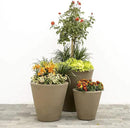 Crescent Garden Dot TruDrop Indoor/Outdoor Planter, Self-Watering Plant Pot, 16 Inches, (Caviar Black) by GreenHaven Gardens