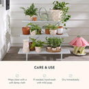 MACKENZIE-CHILDS Enamel Garden Pot, Decorative Pot for Plants, Outdoor Flowerpot Decor, Extra Large, Pink-and-White Rosy Check by GreenHaven Gardens